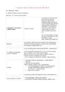 Compte rendu brief