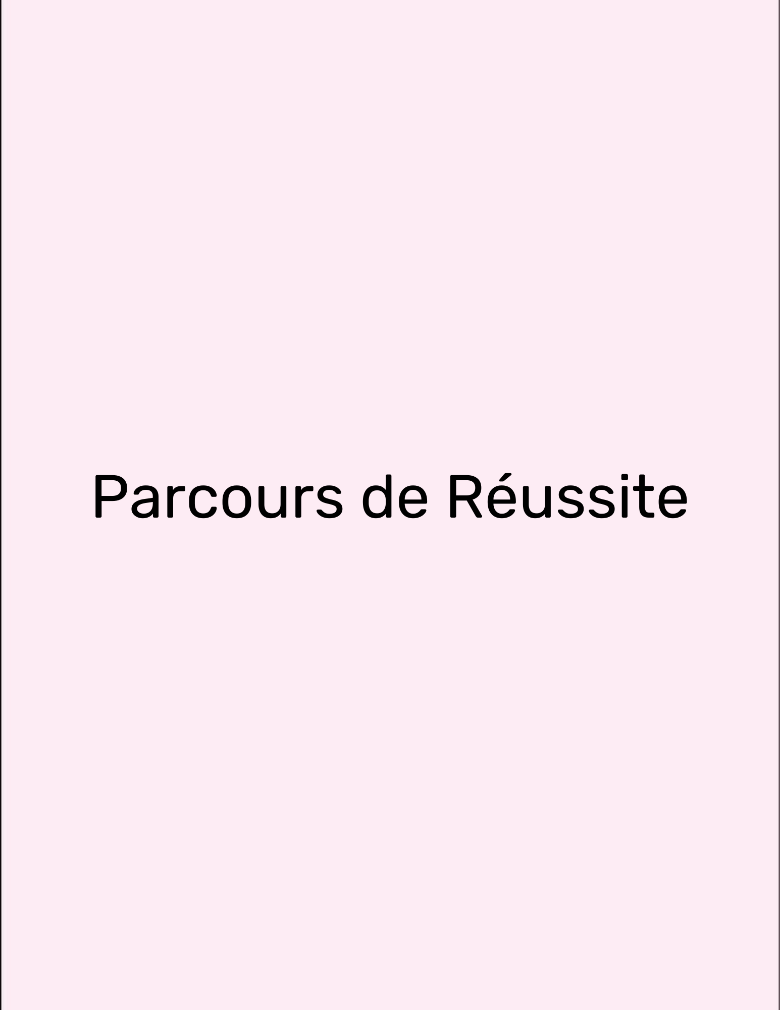 Parcours de Réussite