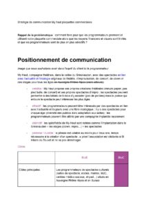 Stratégie de communication (1)