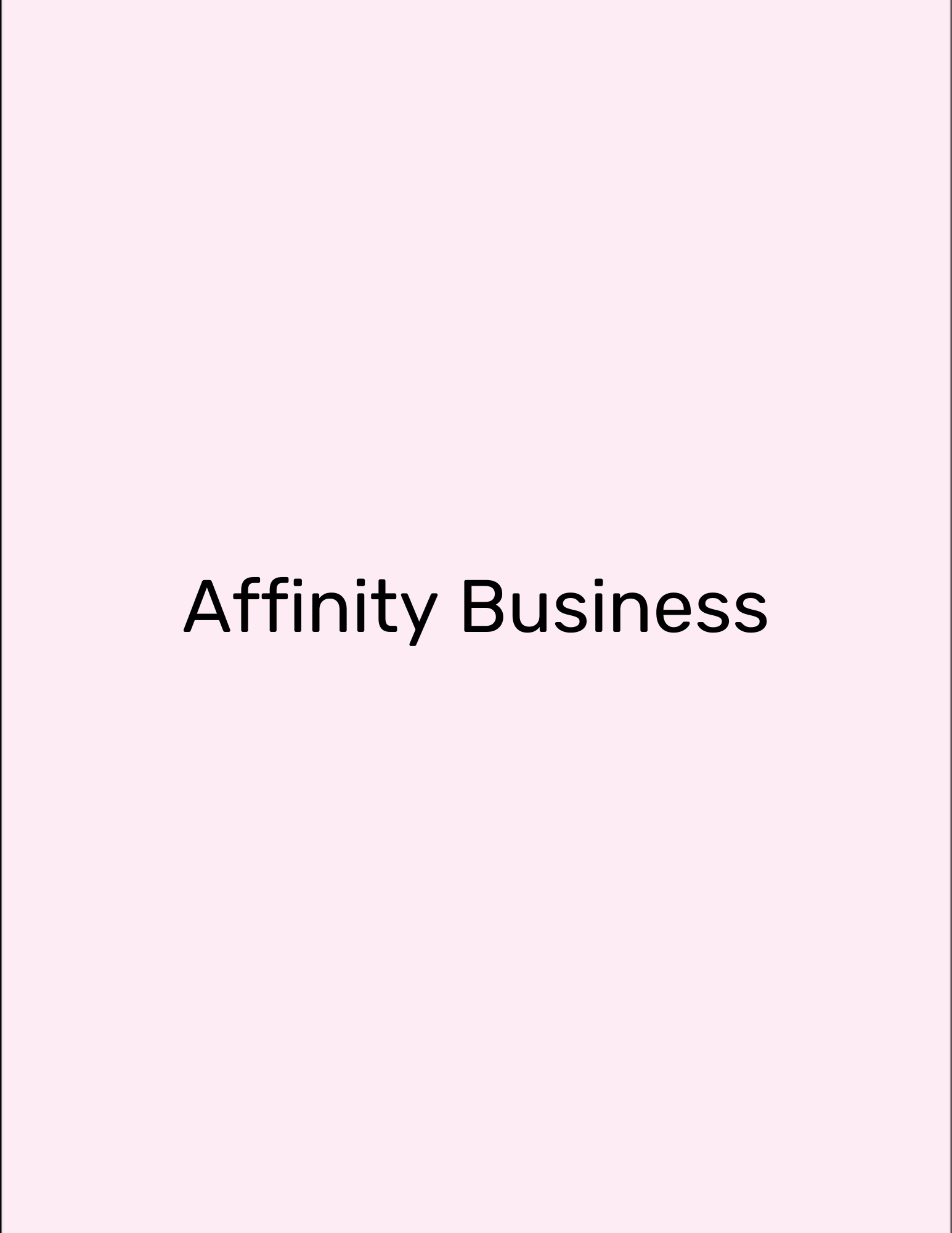 Affinity Business