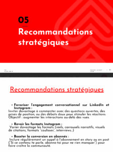 Recommandations stratégiques