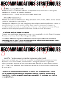 Recommandations stratégiques