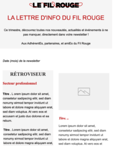 Template Newsletter trimestrielle